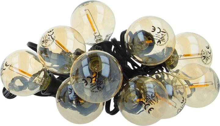 Forever Light Solar Garland 5,5m +10 LED bulbs filament gold E12 G40 IP44 (240 lm, E12, IP44)