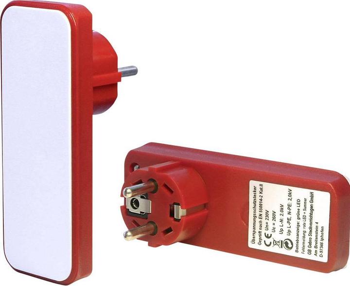 Actual product image Gebro 106656 Surge protection adapter plug (CEE 7/3)