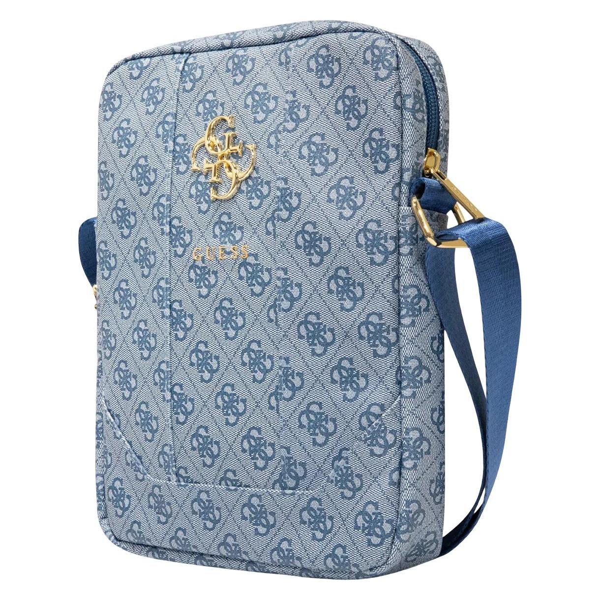 Guess, Damen, Handtasche, Tasche 8" 4G, Blau, Blau