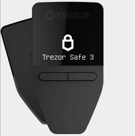 Produktbild Trezor Safe 3 - Cosmic Black (Bitcoin, Bitcoin Cash, Ethereum Classic, Cardano, Dogecoin, Litecoin, Stellar)