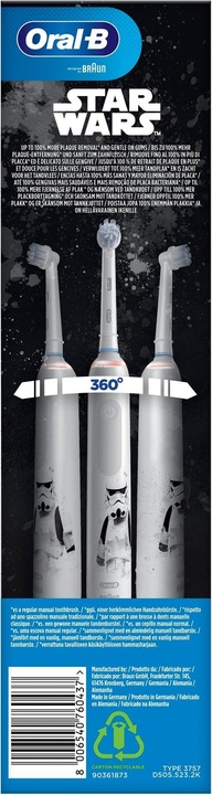 Actual product image Oral-B Junior Star Wars (Oscillating toothbrush)