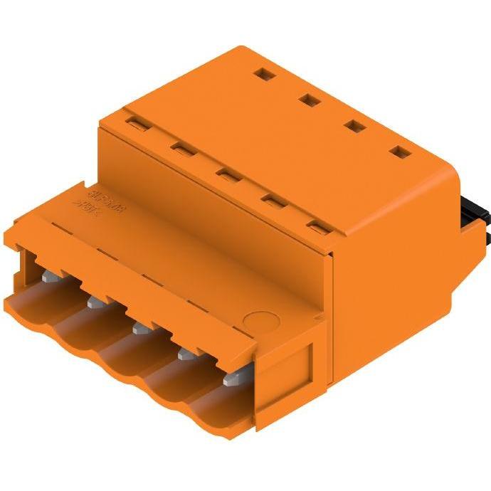 Weidmüller Leiterplattensteckverbinder, Cavo + Spina elettrica, Arancia