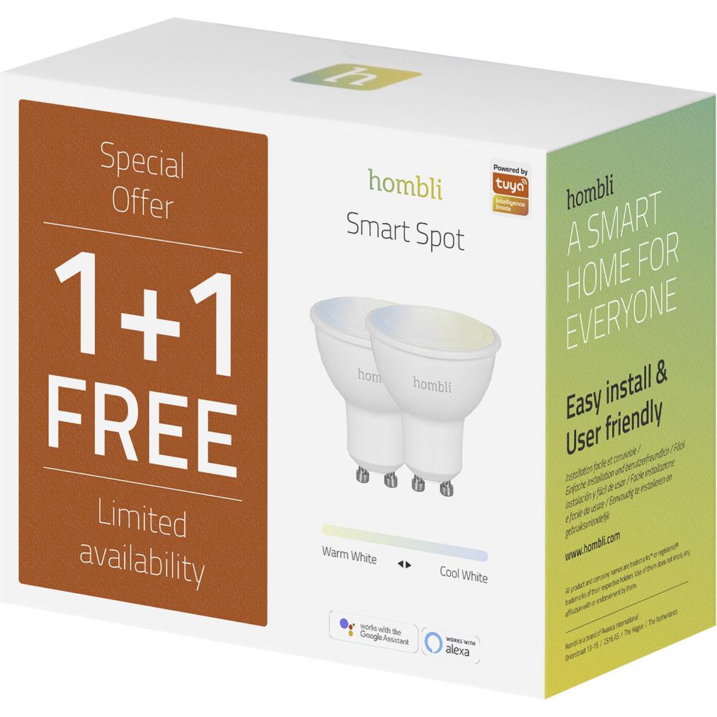 Thumbnail - Hombli, Leuchtmittel, Smart Spot (GU10, 4.50 W, 350 lm, 2 x, F)