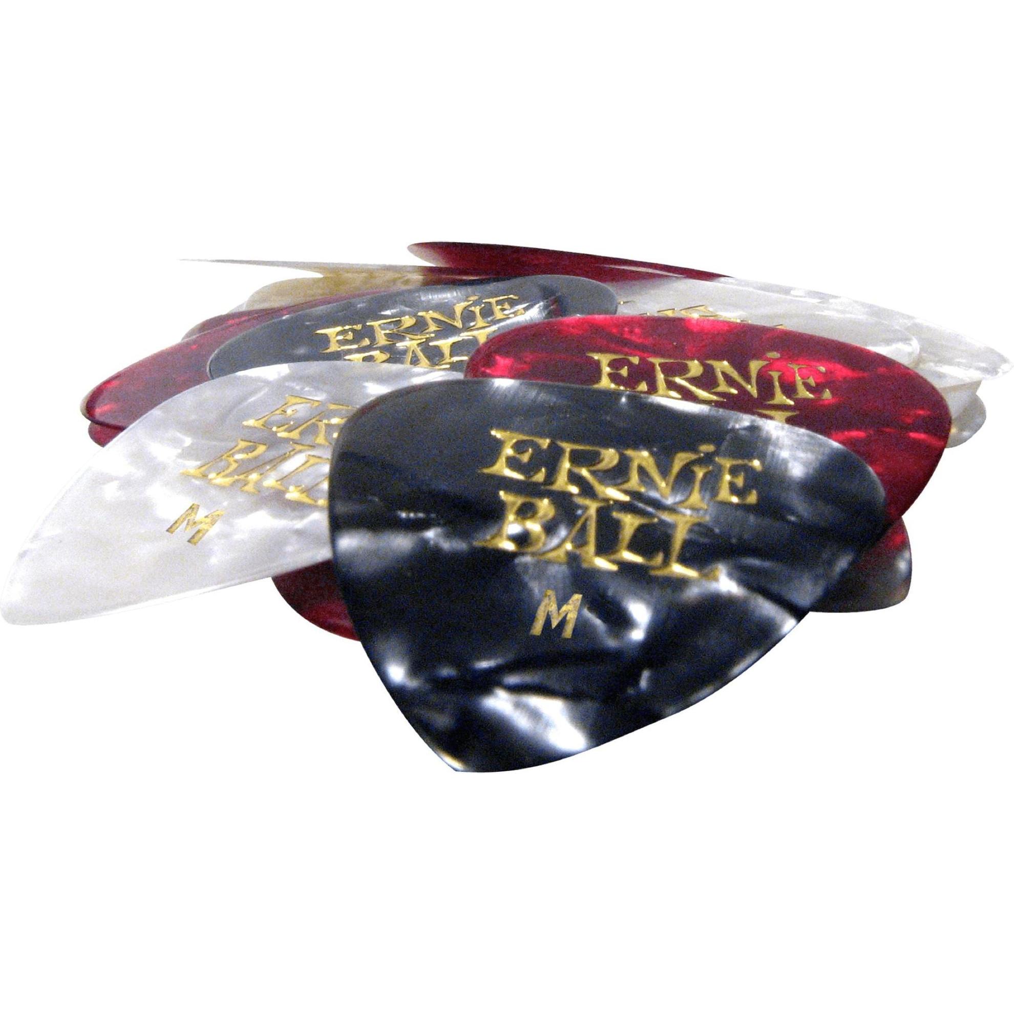 Ernie Ball Medium (24 x, 0.72 mm), Plektrum, Mehrfarbig