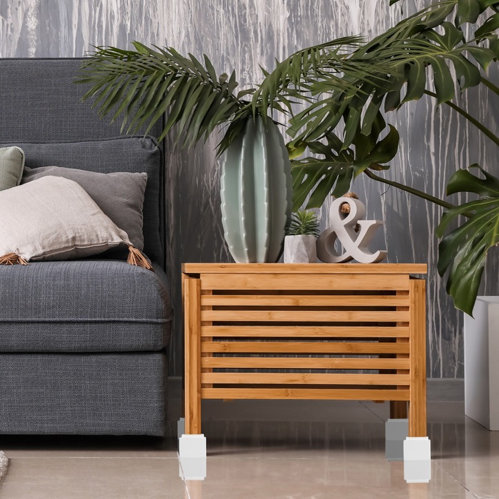 Actual product image Relaxdays Furniture Riser Set of 4, 8.5 cm Rise