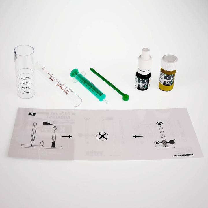 Image du produit JBL Aquaristik und Terraristik ProAquaTest K Potassium (int 00), 25 mesures, F/D (Entretien de l'eau de l'aquarium)