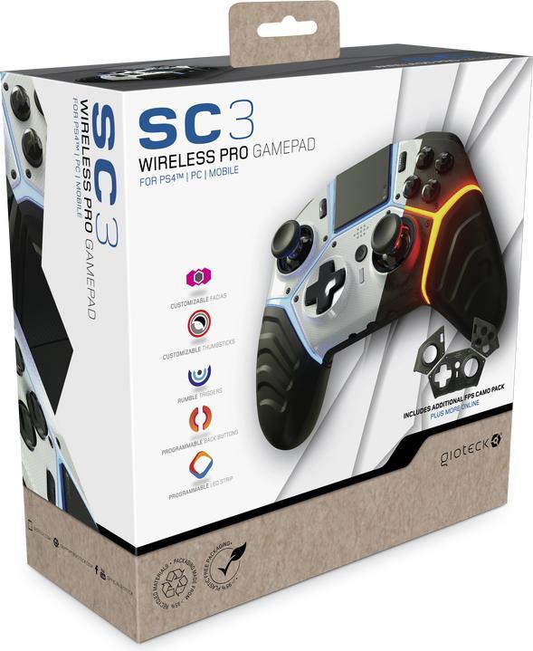 Productafbeelding Gioteck SC3 Gamepad Analog (PC, PS4)