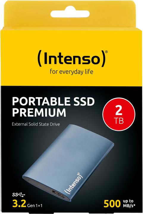 Produktbild Intenso Premium 2 TB externe SSD-Festplatte blau (2 TB)
