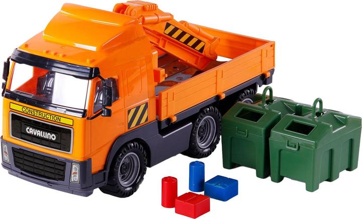 Actual product image Polesie Cavallino container lorry, scale 1:16