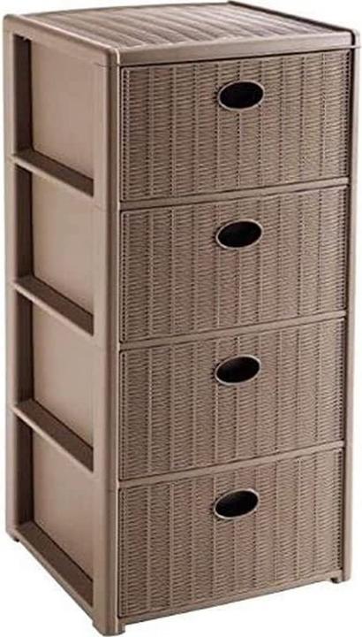 Kerbl Stefanplast Elegance Kommode 4 Schubladen (40 x 40 x 80 cm)
