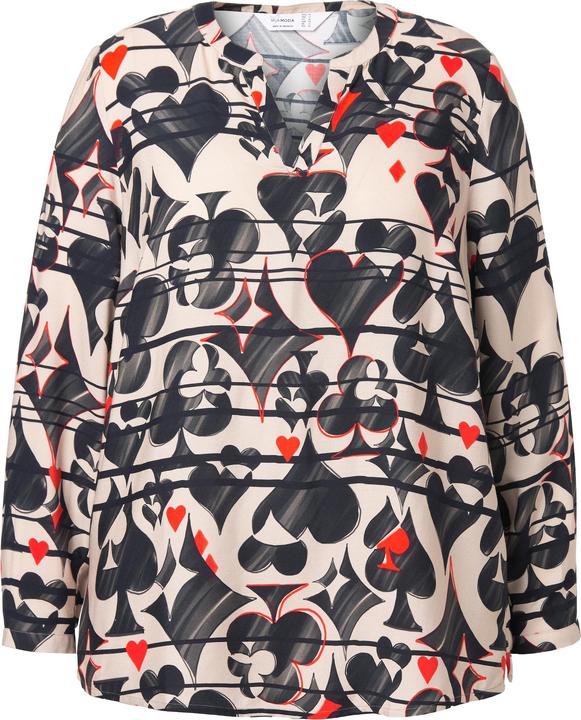 Actual product image Miamoda Tunic, regular fit, playing card pattern (42)