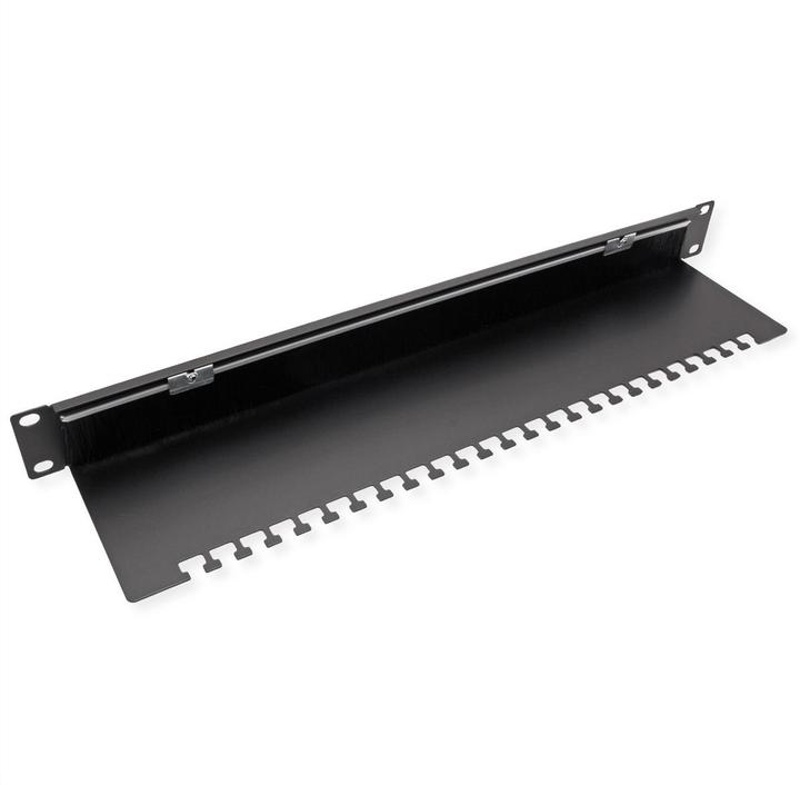 Actual product image Value 19"-Kabeldurchführung 1HE Bürste schwarz, inklusive