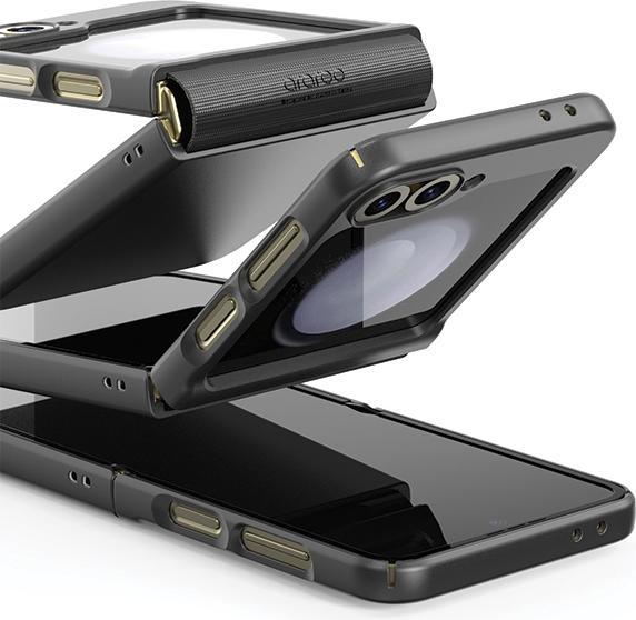 Actual product image GCS etui Aero Flex M Sam Z Flip6 czarny/black AR20-02023A (Samsung Galaxy Z Flip6, Samsung Galaxy Z Flip7 FE)