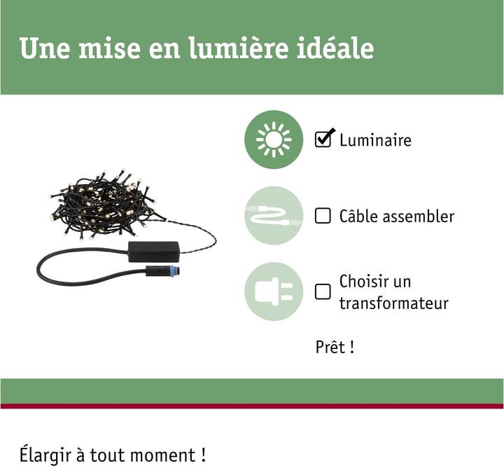 Actual product image Paulmann Outdoor Plug & Shine Lichterkette Yuna (12 m)