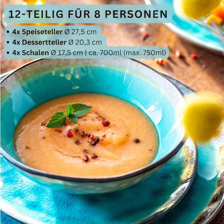 Produktbild Sänger Geschirr Tafelservice Capri (12 Stück)
