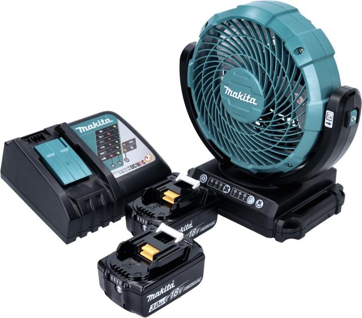 Produktbild Makita DCF 102 RF Akku Ventilator Lüfter 18 V 18 cm + 2x Akku 3,0 Ah + Ladegerät