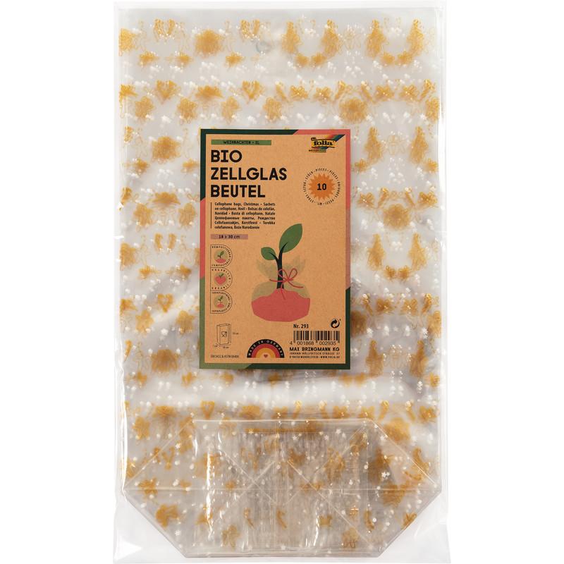 Folia Cellophantüten mit Weihnachtsdruck, Lebensmittelverpackung, Transparent