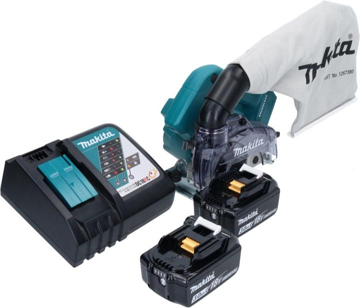Produktbild Makita DCC 500 RF Akku Diamantschneider 18 V 125 mm Brushless + 2x Akku 3,0 Ah + Ladegerät