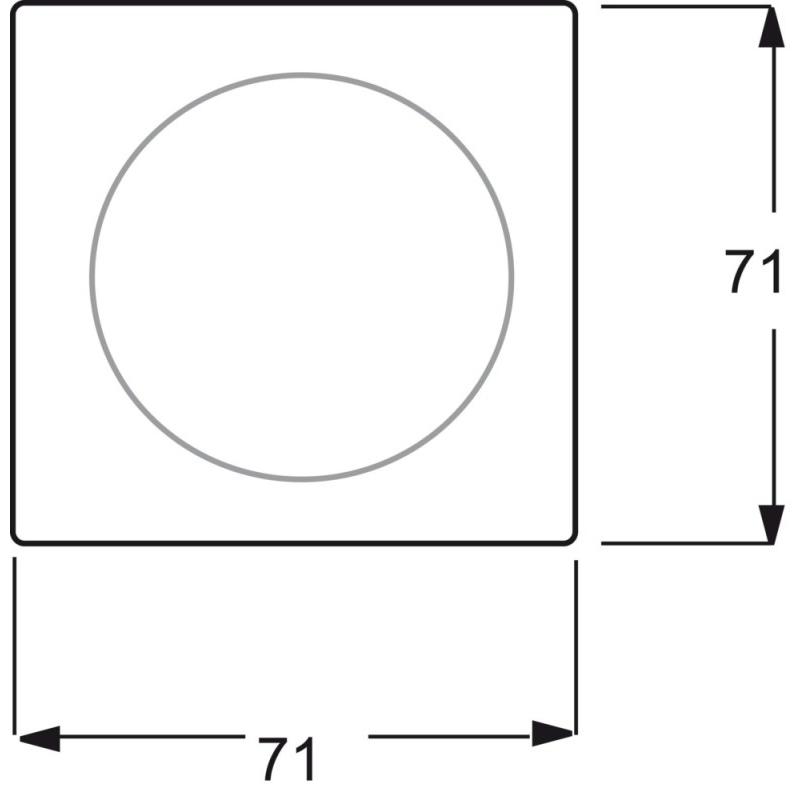 Thumbnail - Busch-Jaeger, Zubehör Schalterprogramm, Zentralscheibe mit Betätigungsknopf und 2CKA001753A0156