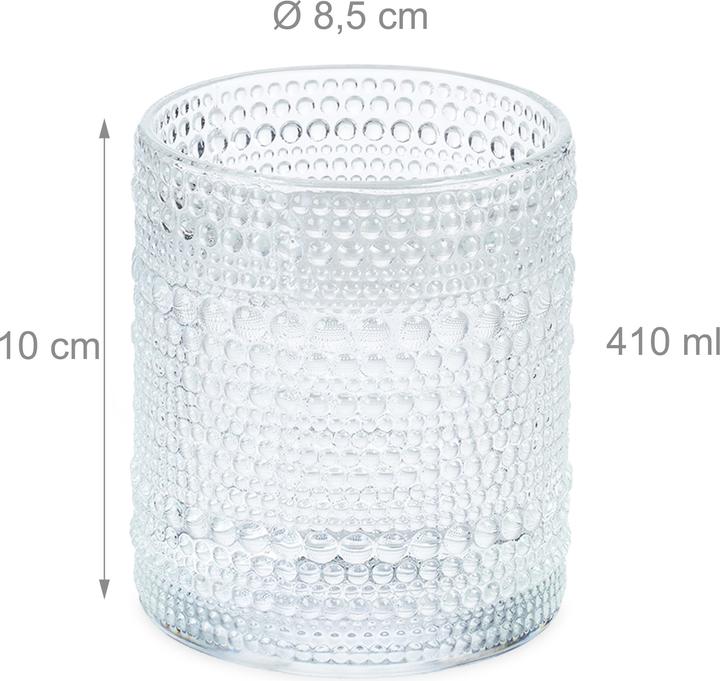 Productafbeelding Relaxdays 4x bicchieri eleganti (0.41 l, 4 x)