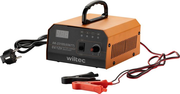 Actual product image Wiltec Ladegerät 6-12V Batterieladegerät 10-150Ah Autobatterie Kfz LCD-Display (10 A, 12V, 6V)