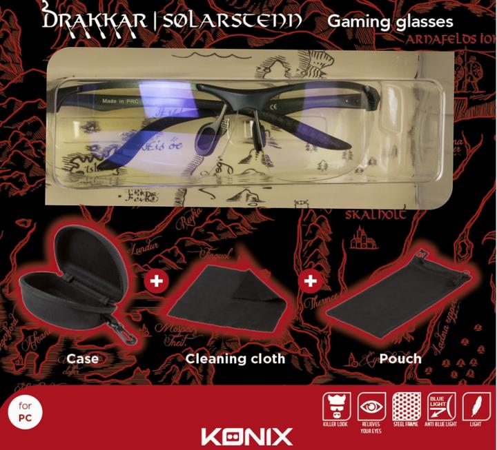 Immagine prodotto Konix Drakkar Pro Gaming Glasses Solar Stenn