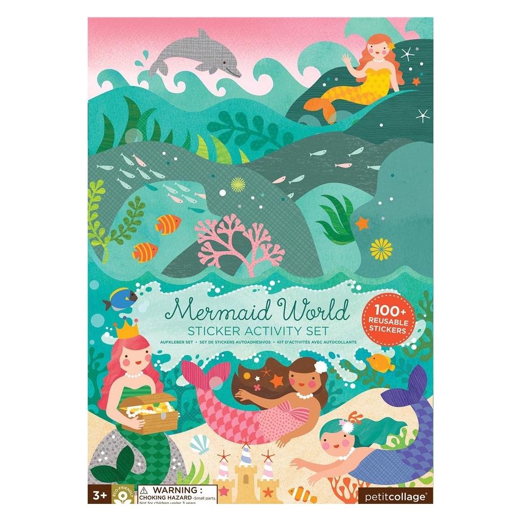 Petitcollage, Stickers, Sticker Activiteitenset Zeemeerminnen (100 Sticker)