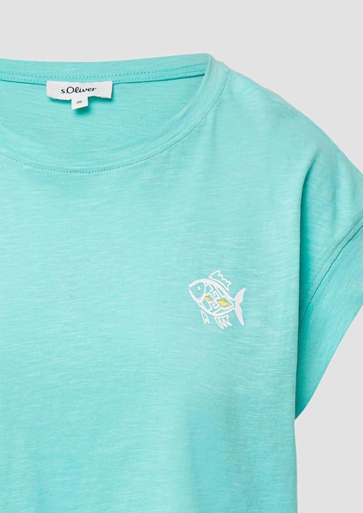 Produktbild S.Oliver T-Shirt T-Shirt im Relaxed Fit mit kleinem Artwork (40)