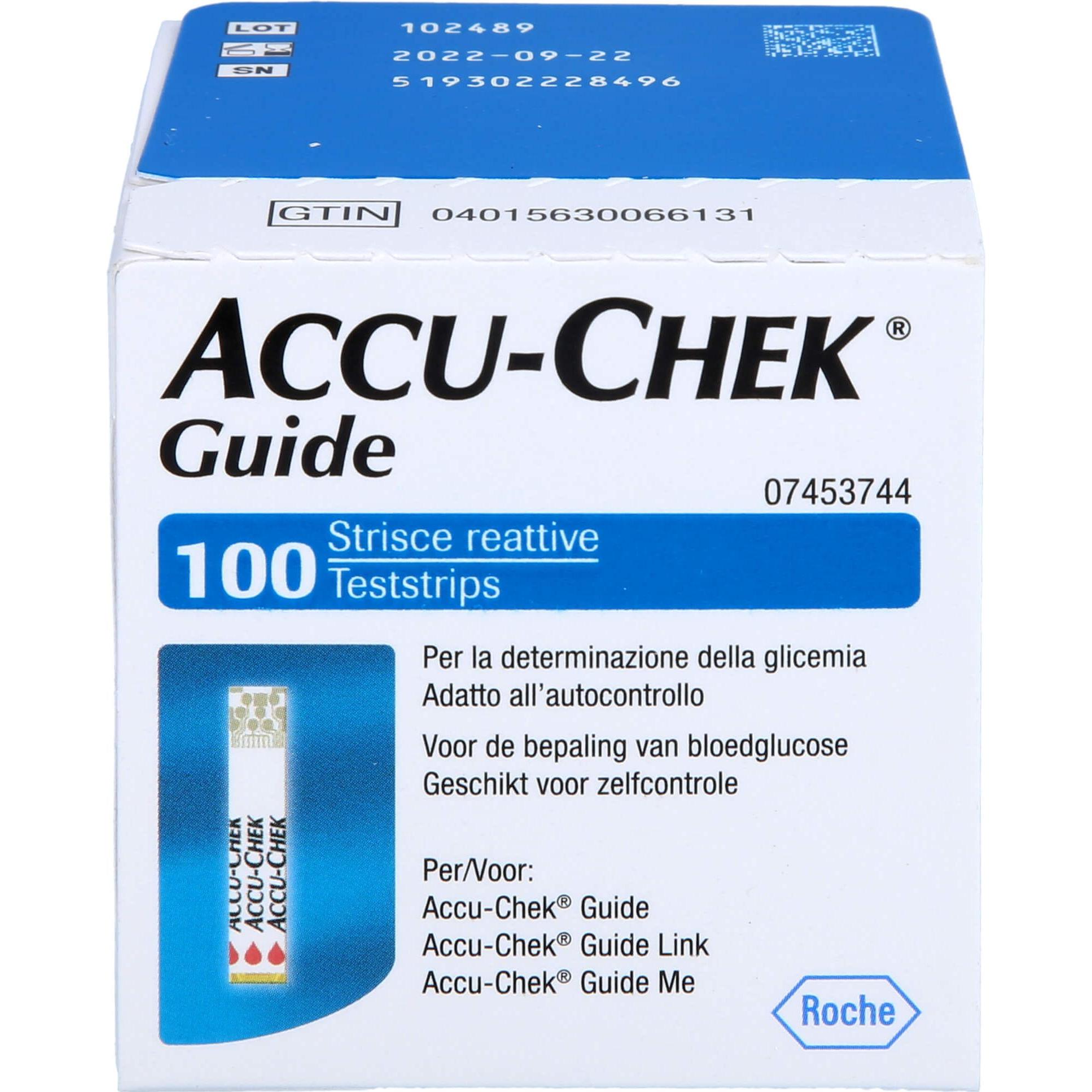 Emramed, Bluttest, Accu Chek Guide Ttr, 100 St TTR (Teststreifen)