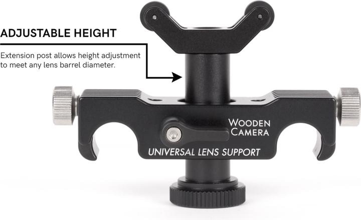 Actual product image Wooden Camera Universal Lens Support (15mm LW)