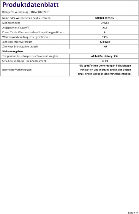 Image du produit Stiebel Eltron DNM 3 + MAZ STIE Mini-chauffe-eau instantané