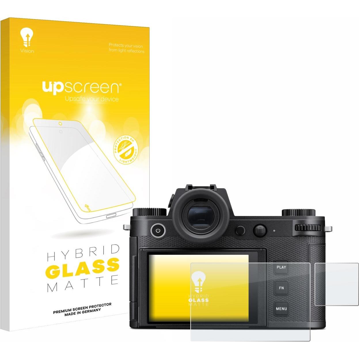 upscreen Schutzglas Schutzfolie Displayschutz Display Schutz Glas Folie matt (Displayschutz), Kameraschutz