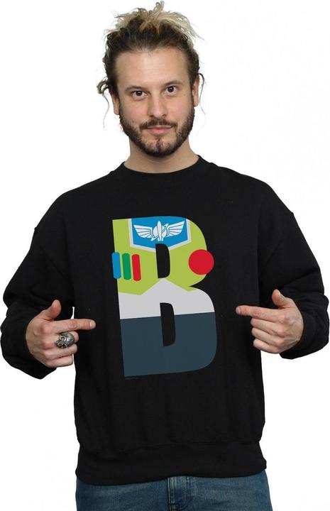 Actual product image Disney Mens Alphabet B Is For Buzz Lightyear Sweatshirt (XXL)