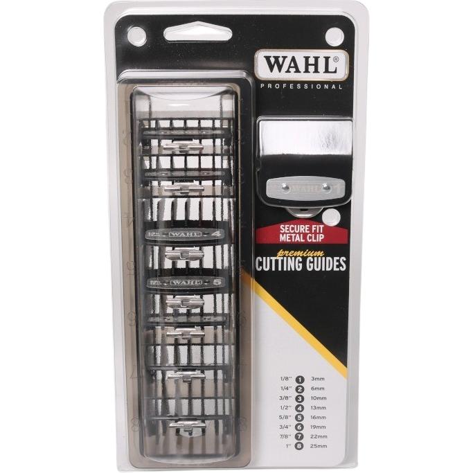 Wahl, Accessori per la depilazione, Set di pettini a clip Premium 8 pezzi 3-25 mm incl. scatola di conservazione (8 x)