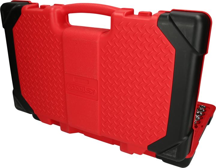 Produktbild KS Tools 1/4" + 1/2" CHROMEplus Steckschlüssel-Satz, 110 Teile, Flank Traction (1/4", 1/2")