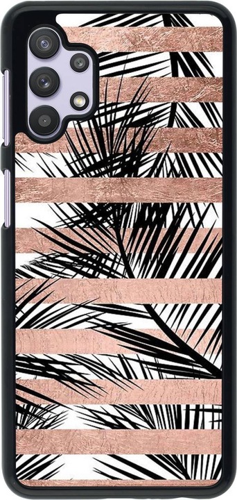 Produktbild PhoneLook Hülle Palm trees gold stripes (Samsung Galaxy A32 5G)