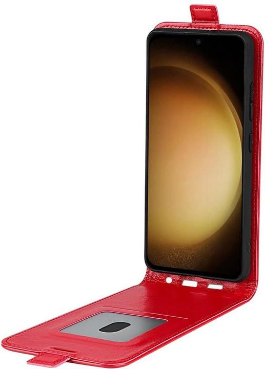Produktbild Cover-Discount Klassisches Flip Case vertikal rot (Samsung Galaxy S24+)