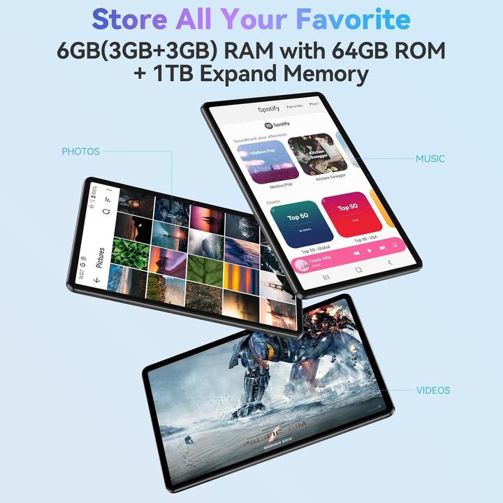 Image du produit Blackview TABLETTE TAB70 10" 64GB/TAB70 WIFI BLUE (WLAN uniquement, 10.10", 64 Go, Twilight Blue)