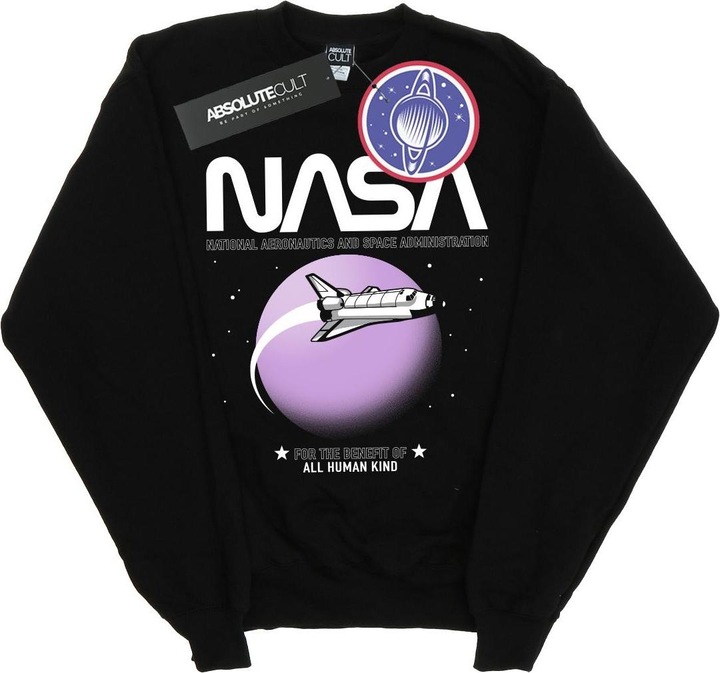 Actual product image Nasa Girls Shuttle Orbit Sweatshirt (140, 146)