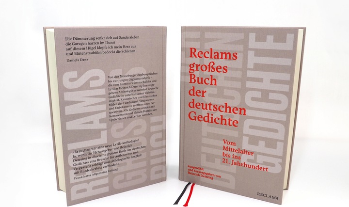 Produktbild Reclams grosses Buch der deutschen Gedichte (Deutsch, Heinrich Detering, 2024)