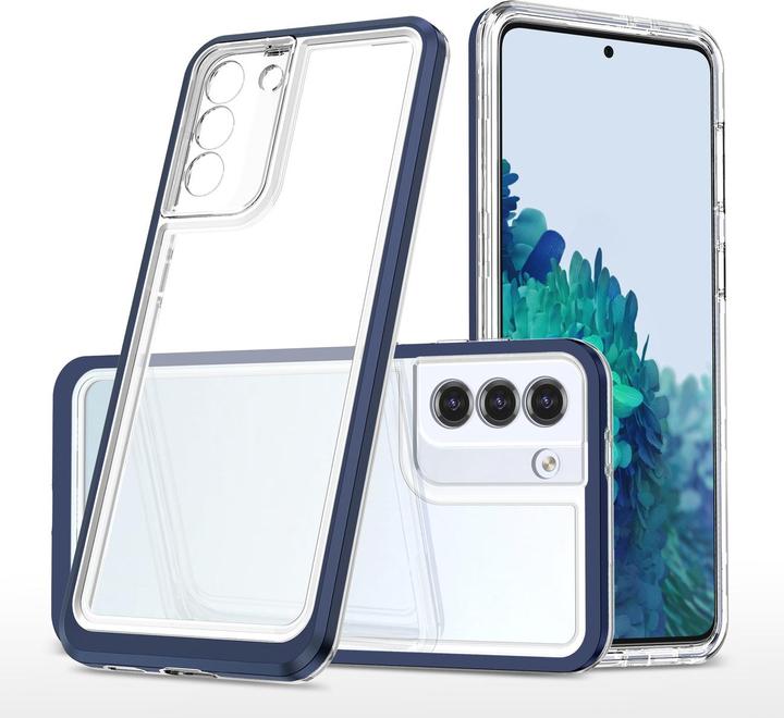Produktbild Hurtel Klare 3in1 Hülle für Samsung Galaxy S23+ Silikonhülle mit Rahmen blau (Samsung Galaxy S23+)