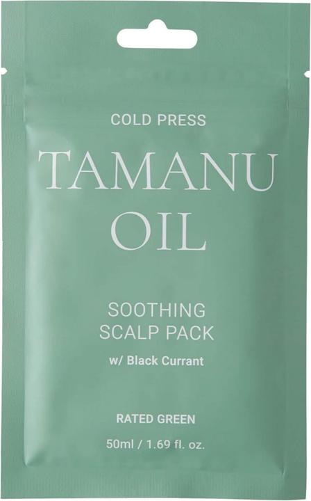 Immagine prodotto Rated Green olio di tamanu spremuto a freddo impacco lenitivo per il cuoio capelluto con ribes nero (50 ml)