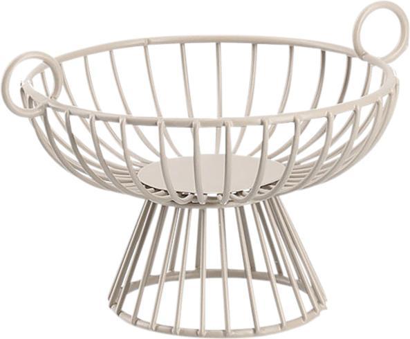 Zeller Present Fruitmand, metaal, beige