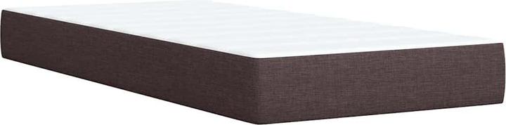 Produktbild VidaXL Boxspringbett Polsterbett Bett mit Matratze Dunkelbraun 80x200cm Stoff (80 x 200 cm)