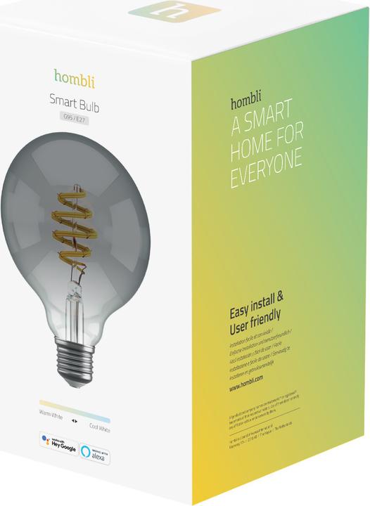 Actual product image Hombli Smokey (E27, 5.50 W, 60 lm, 1 x, G)