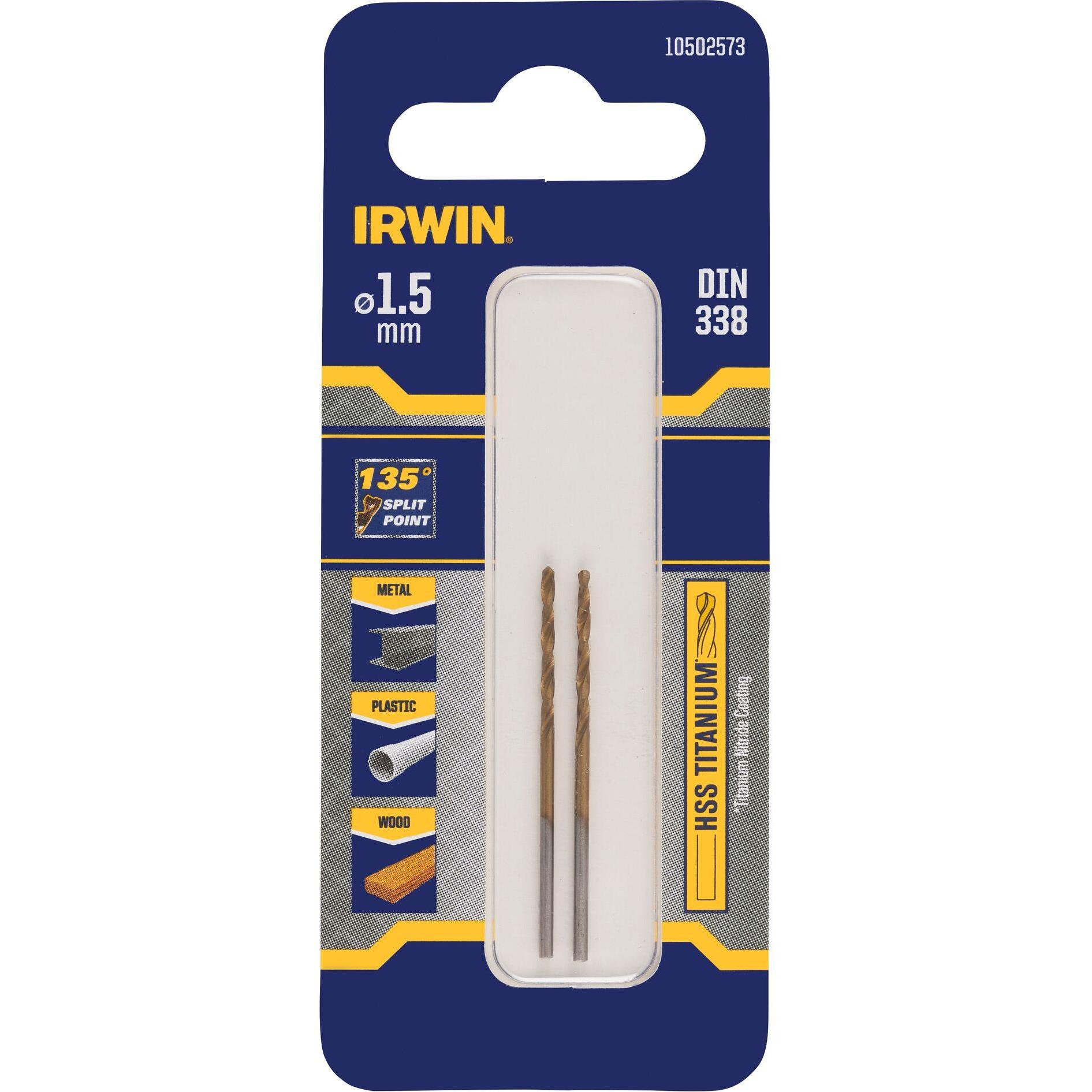 Thumbnail - Irwin, Bohrereinsatz, Metallbohrer (1.5 Millimeter)