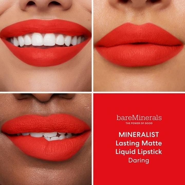 Actual product image Bare Minerals Bareminerals Mineralist Lasting Matte Liquid Lipstick Matte Lipstick Daring 3.5Ml (Daring)