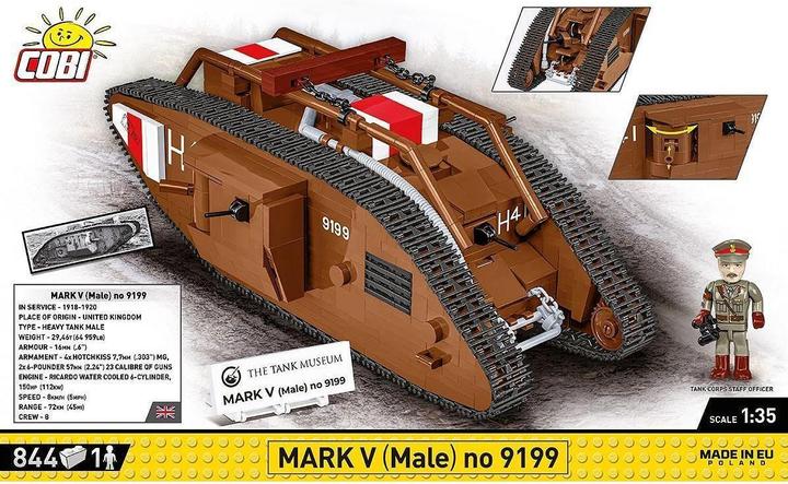 Actual product image Cobi - World War I - Mark V 848 pcs (Not For Sale In Hungary) /Toys