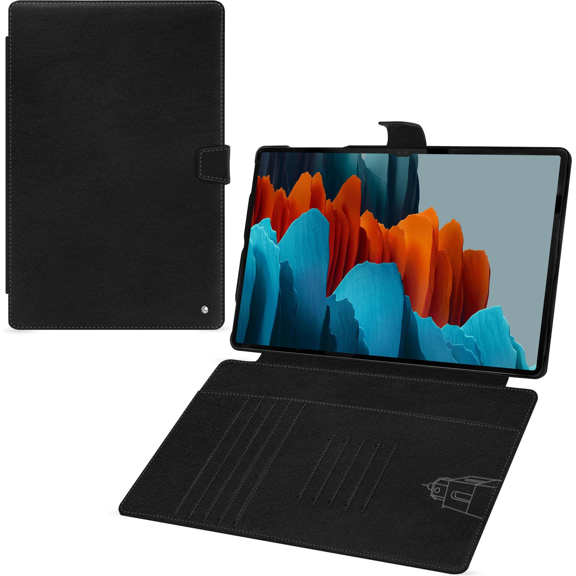 Thumbnail - Noreve Lederschutzhülle Samsung Galaxy Tab S9 Ultra (Galaxy Tab S9 Ultra), Tablet Hülle, Schwarz
