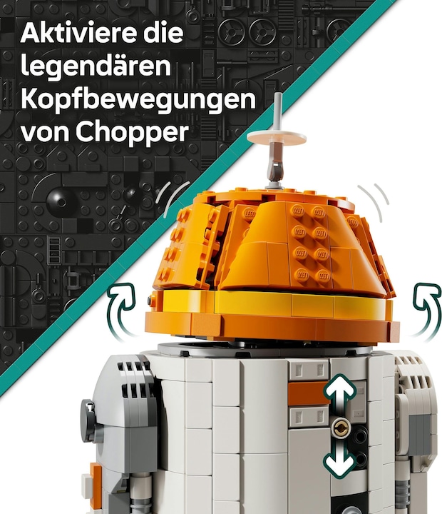 Actual product image LEGO Astromech droid Chopper (C1-10P) (75416, LEGO Star Wars)